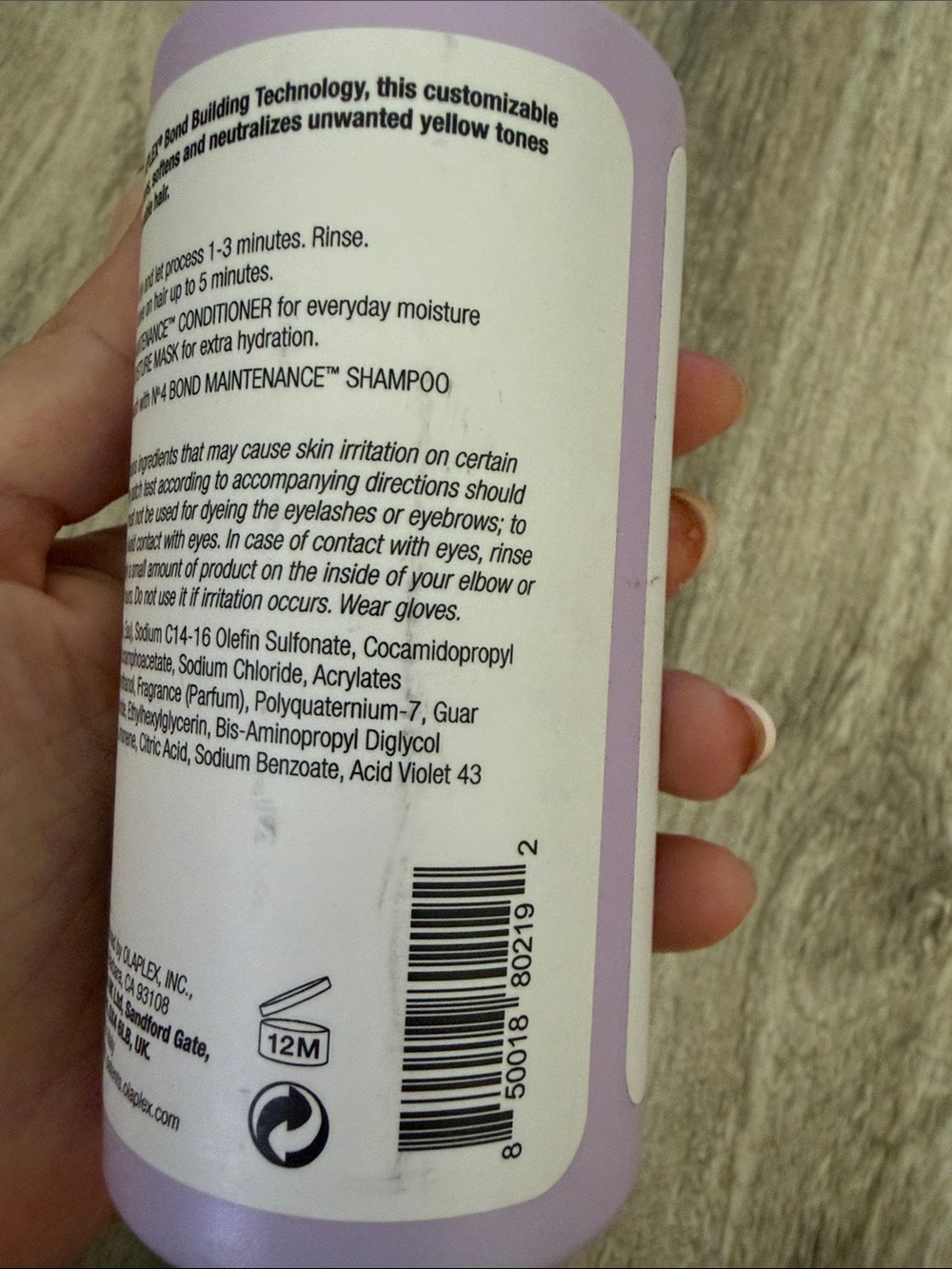 OLAPLEX No.4P Blonde Enhancer Toning Shampoo - Lavender - Picture 3 of 4